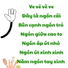 vè về các ngón tay