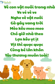 Vè con vật nuôi trong nhà