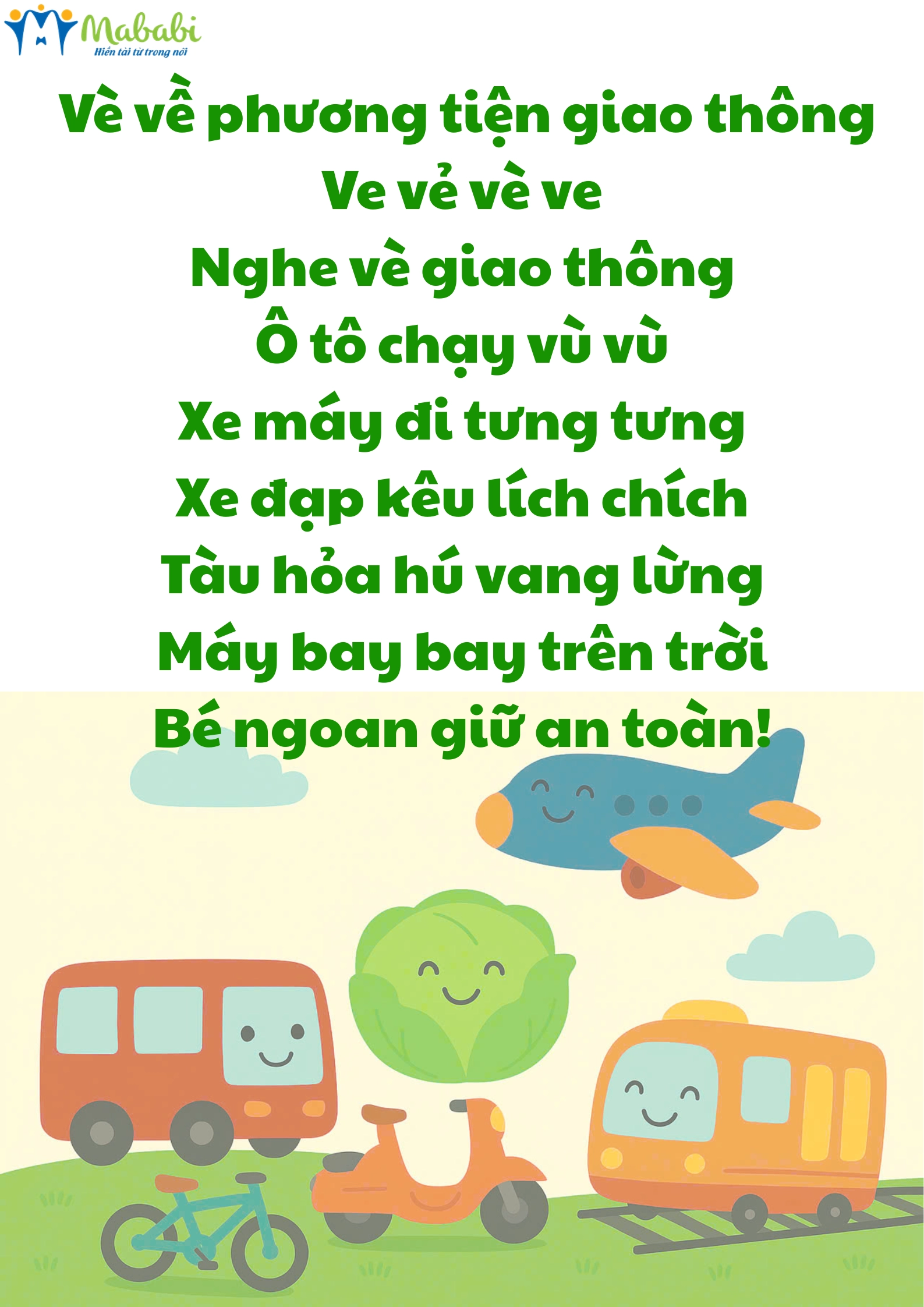 Vè về phương tiện giao thông