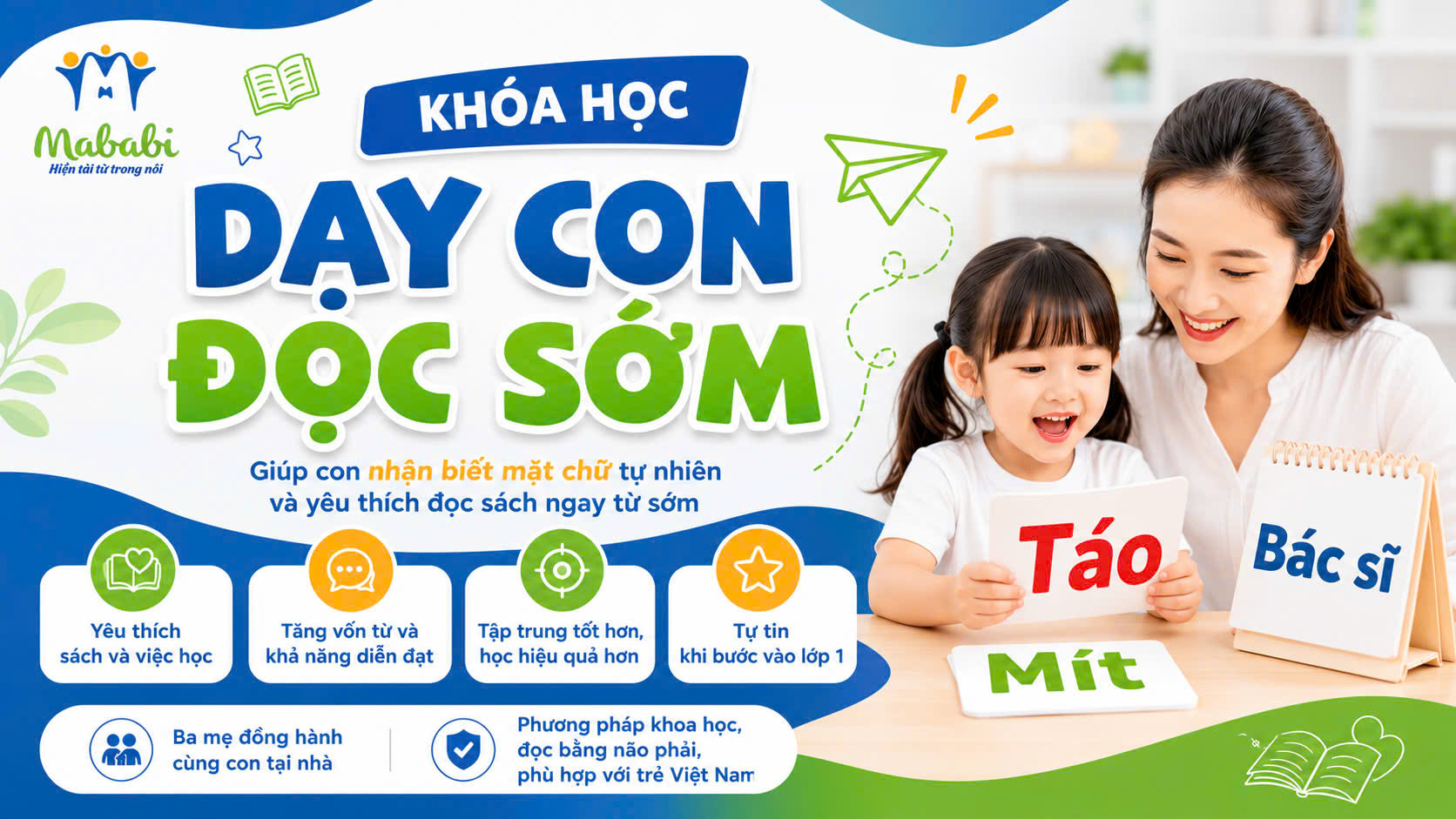 Dạy con đọc sớm